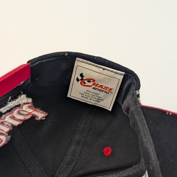 Y2K Dale Earnhardt Jr #8 Budlight Beer Nascar Racing Snapback Hat Black & Red - Picture 5 of 5